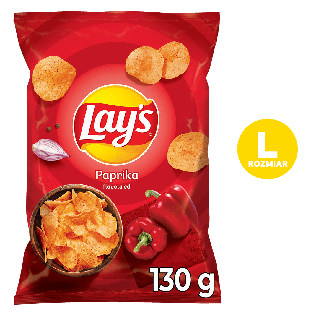 LAY'S Chipsy ziemniaczane o smaku paprykowym 130 g