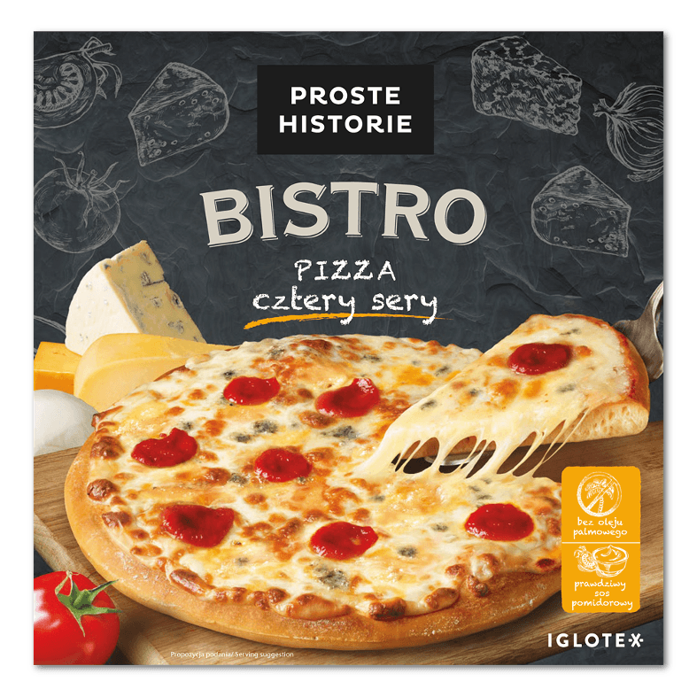PROSTE HISTORIE BISTRO Pizza cztery sery 390g