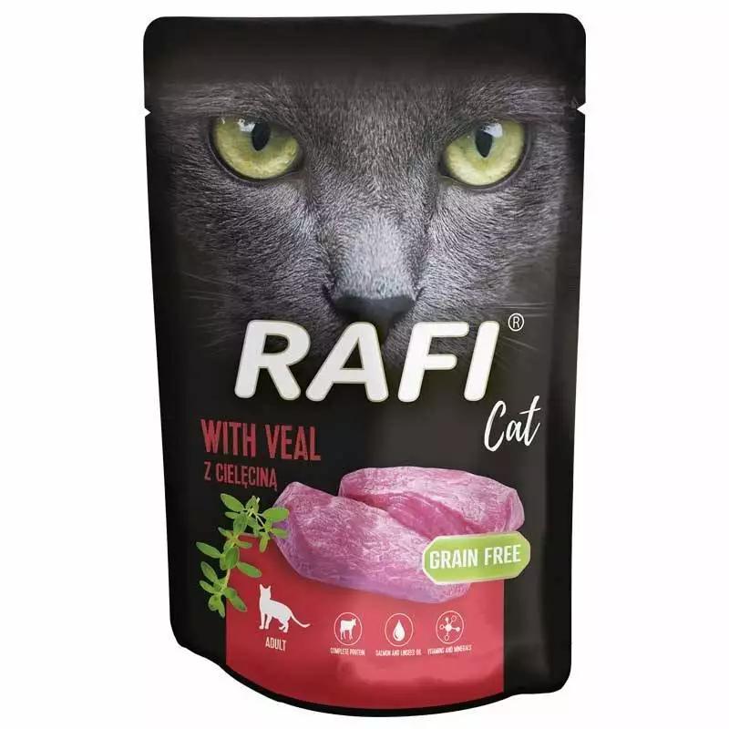 RAFI CAT Pokarm w saszetce dla kotów z cielęciną 100g