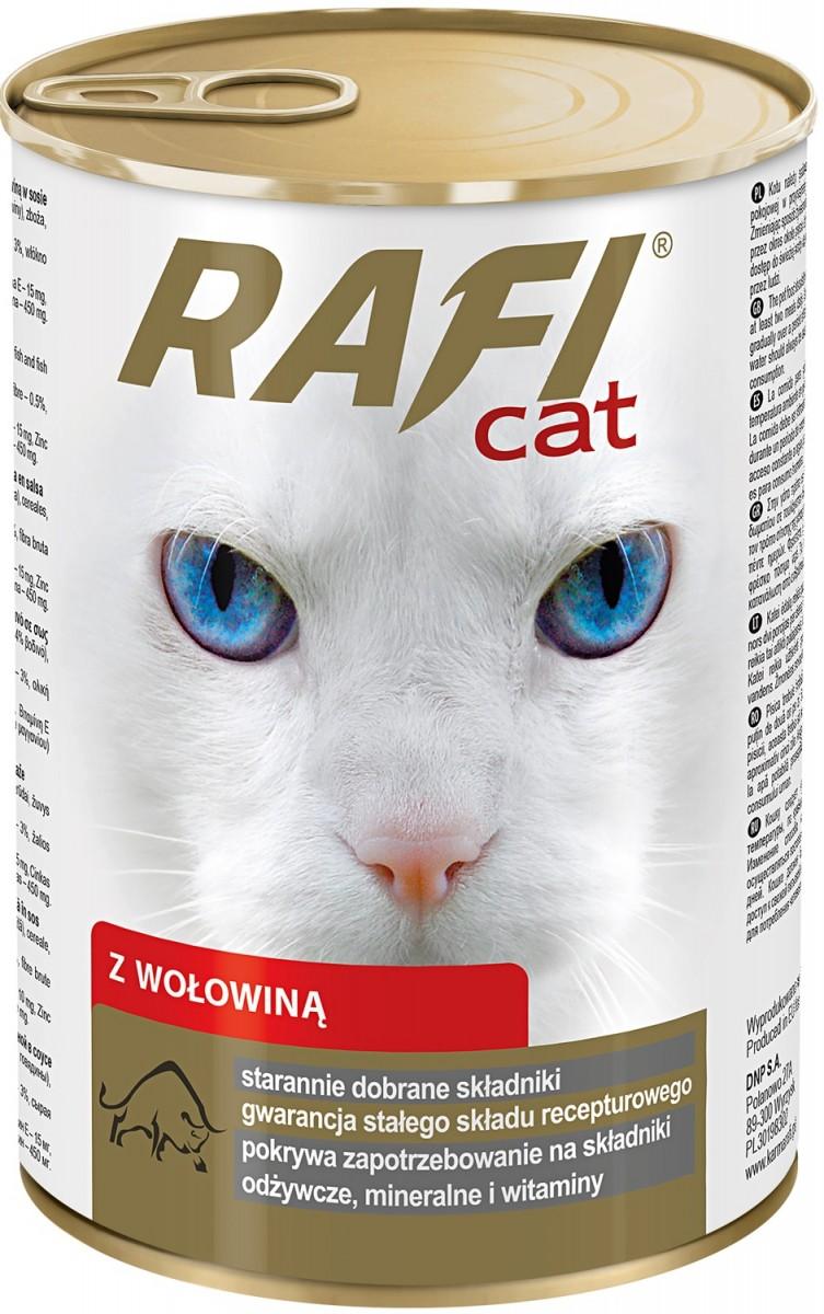 RAFI CAT Pokarm w puszce dla kotów z wołowiną