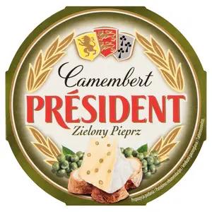 PRESIDENT Ser Camembert Zielony pieprz 120 g