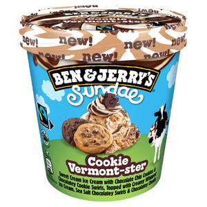 BEN&JERRY'S Lody Sundae Cookie Vermont-ster