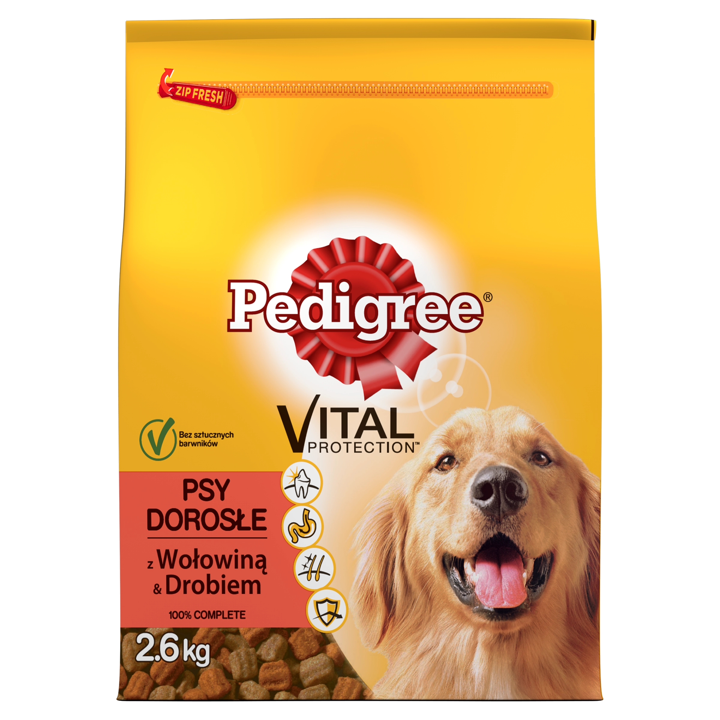 PEDIGREE Karma z wołowiną i drobiem dla dorosłych psów 2600 g