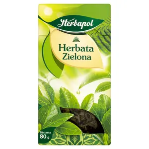 HERBAPOL Herbata zielona liściasta 80 g