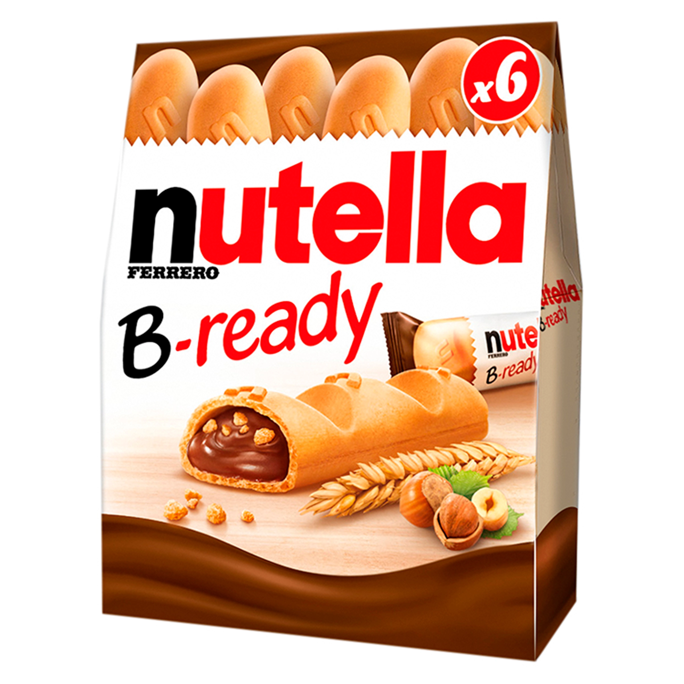 NUTELLA B-READY Wafelek z orzechami laskowymi i kakao oraz chrupkami 132 g