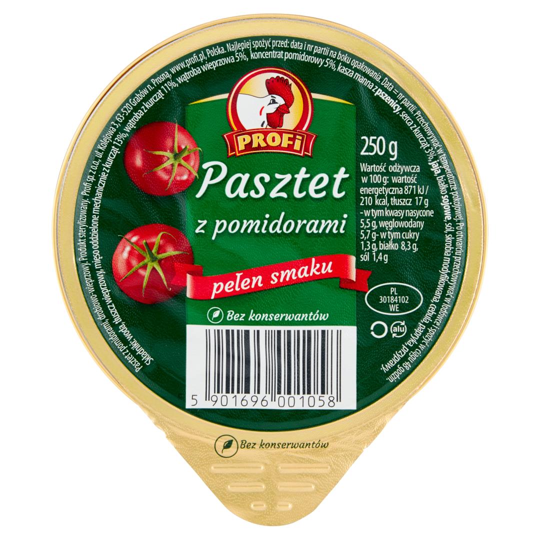 PROFI Pasztet drobiowo-wieprzowy z pomidorami 250 g