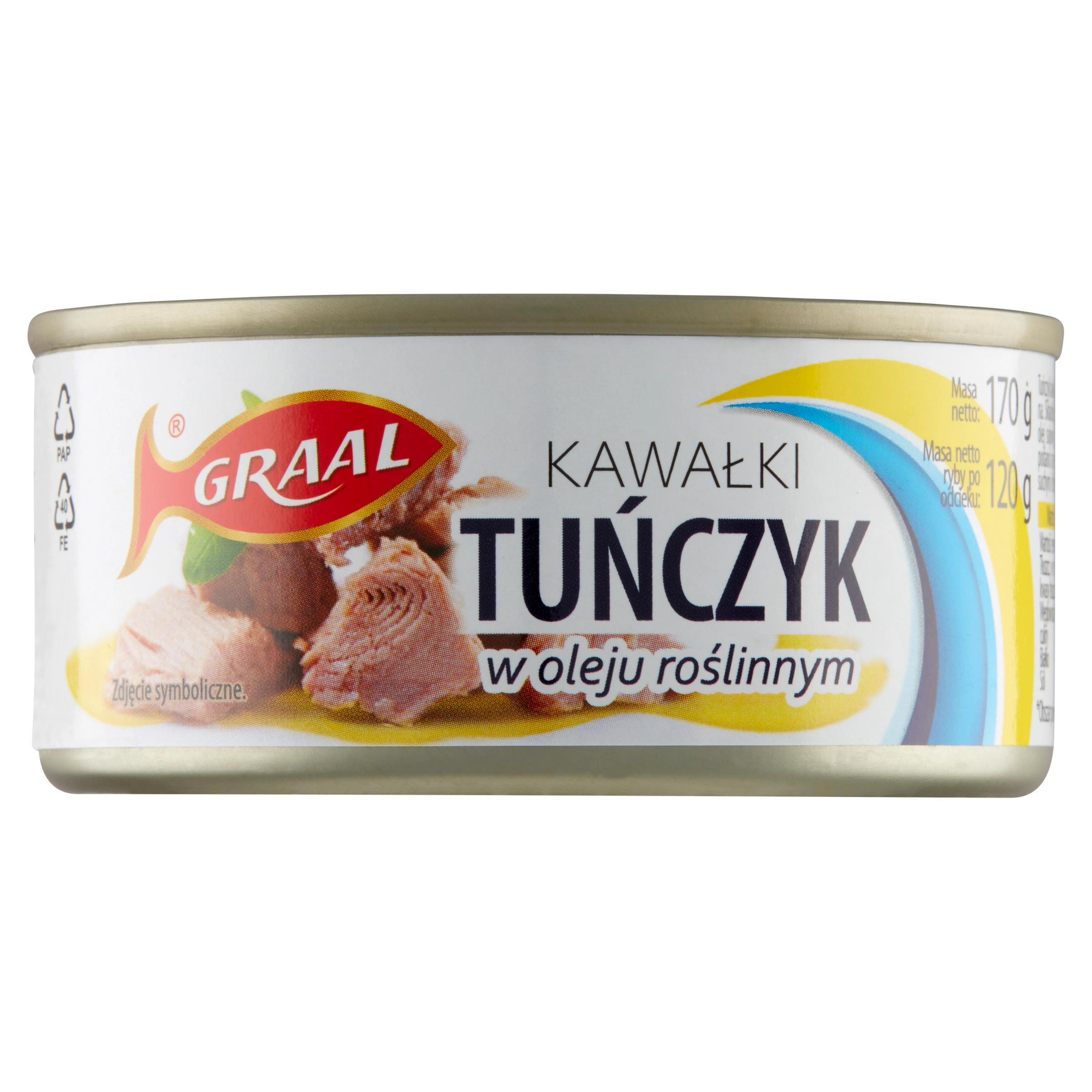 GRAAL Tuńczyk kawałki w oleju roślinnym 170 g