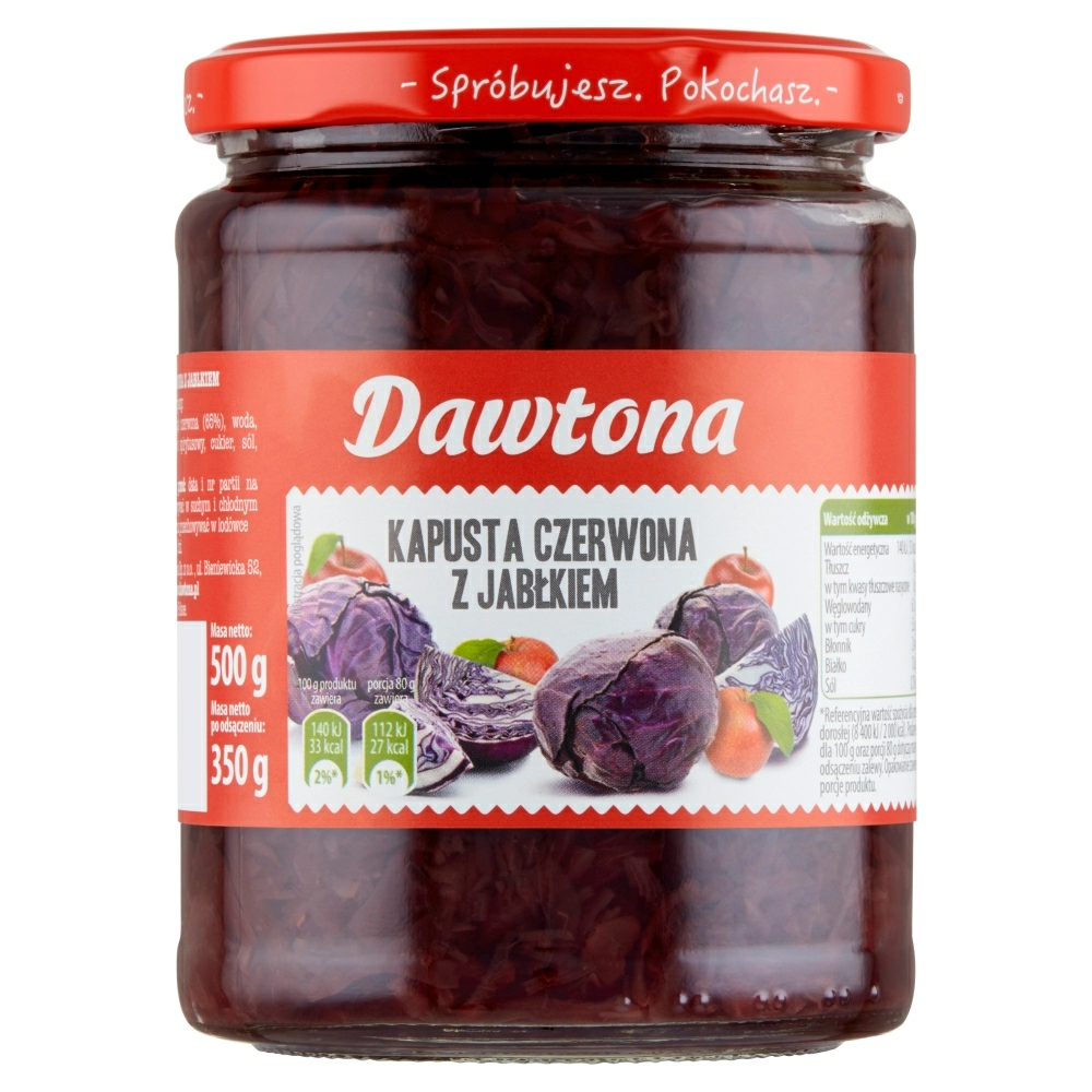 DAWTONA Kapusta czerwona z jabłkiem 500 g