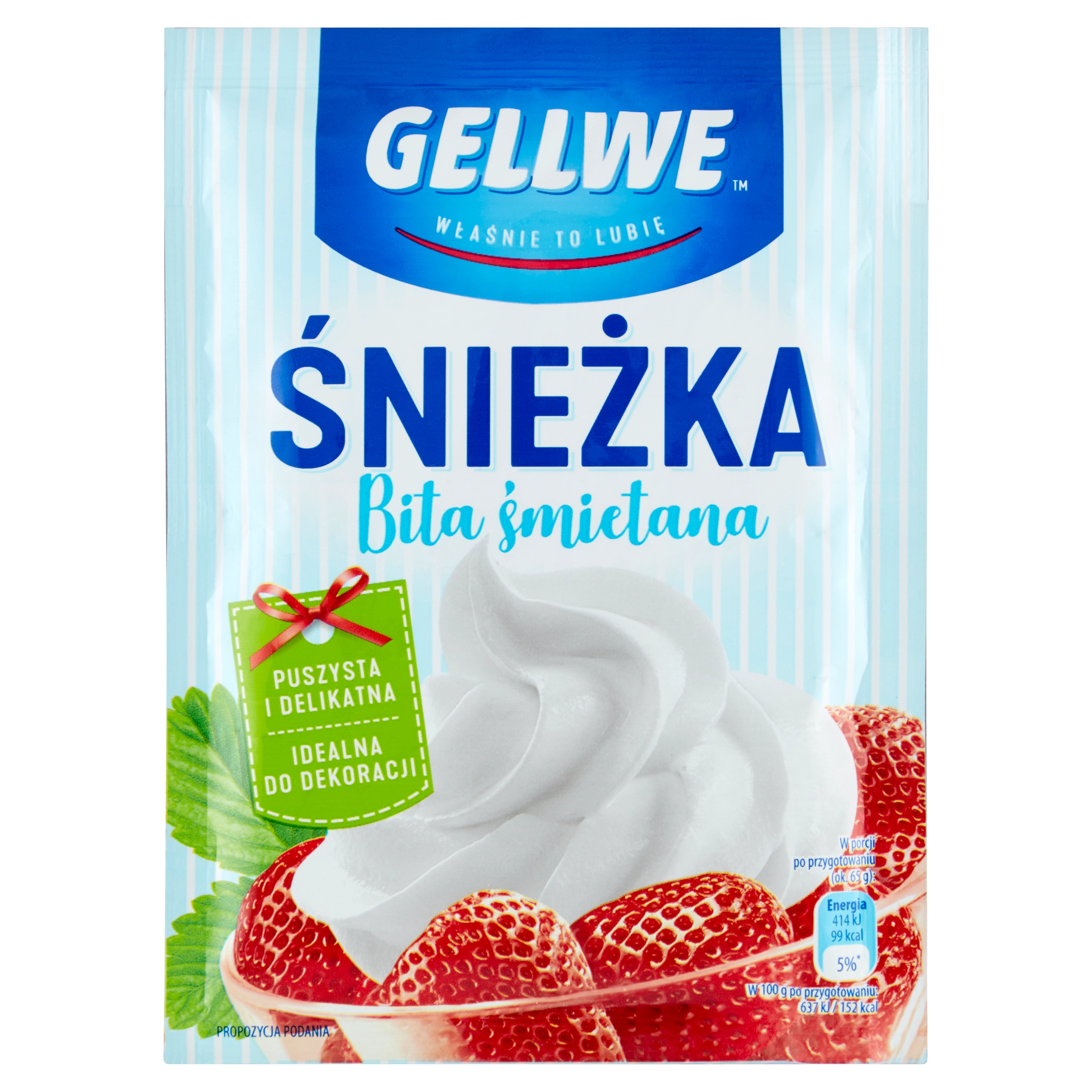 GELLWE Śnieżka bita śmietana 55 g