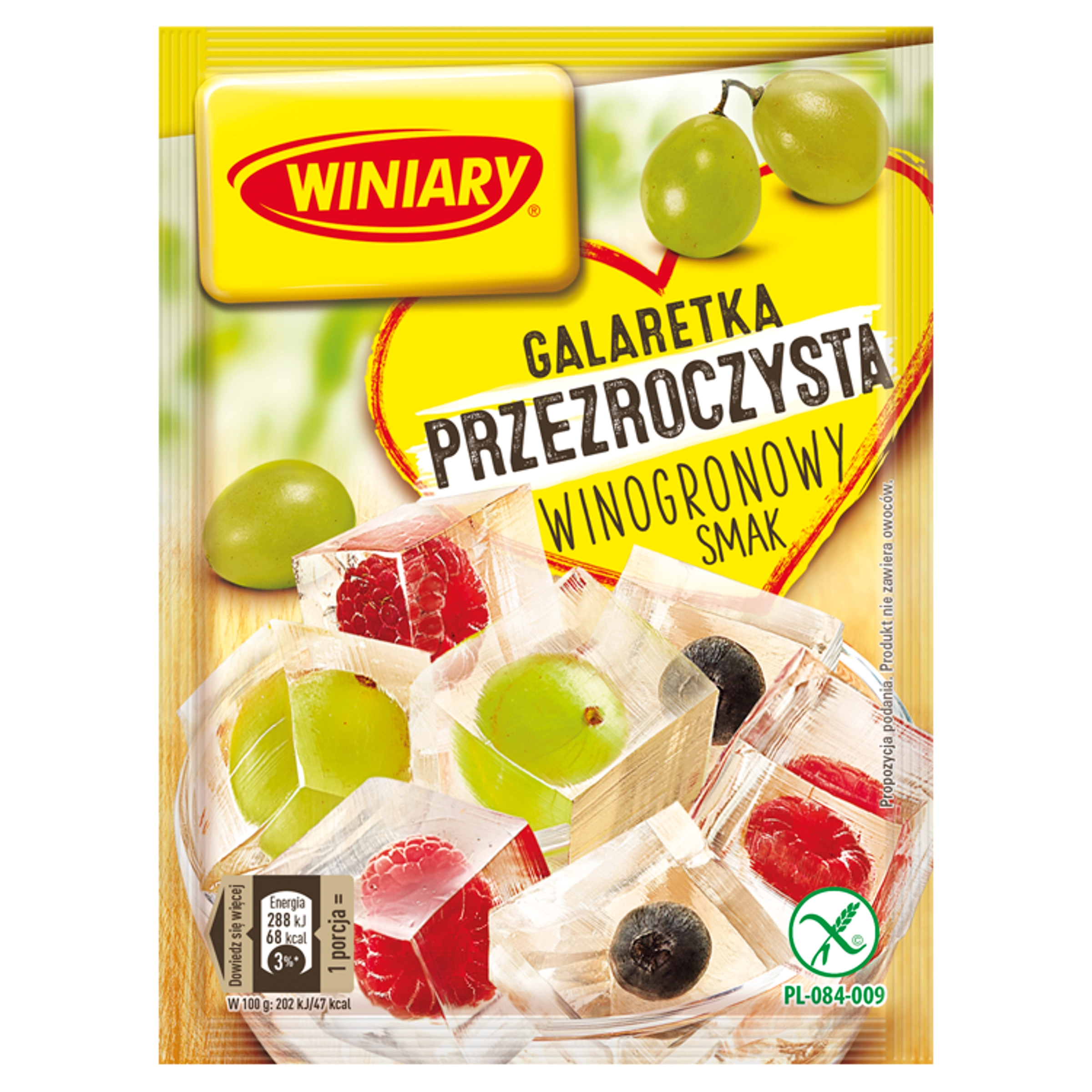 WINIARY Galaretka winogronowa przezroczysta 71 g