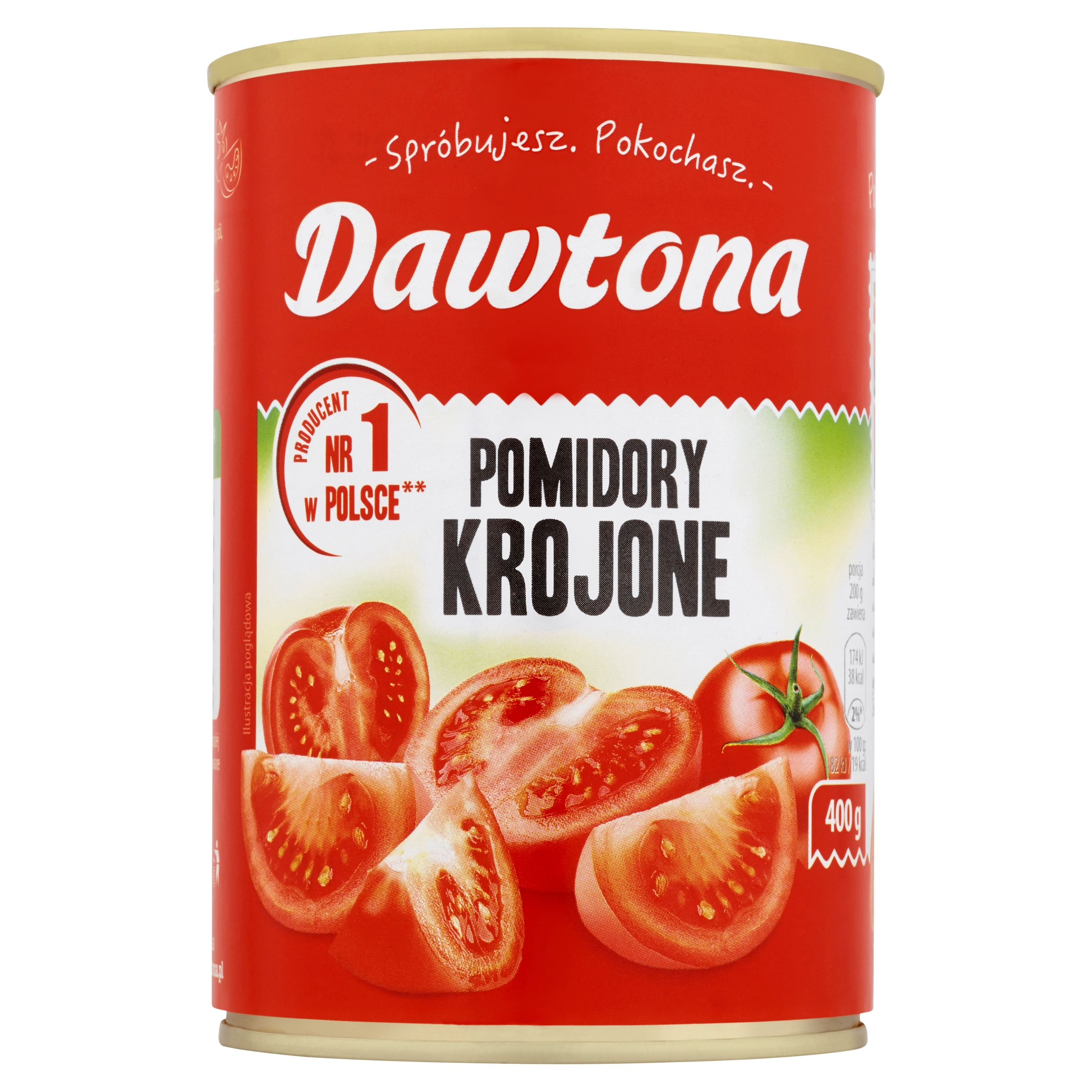 DAWTONA Pomidory krojone bez skórki 400 g