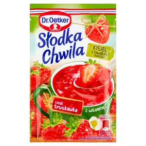 DR. OETKER SŁODKA CHWILA Kisiel truskawkowy z kawałkami owoców 31 g