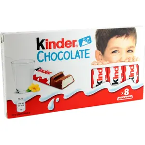 KINDER CHOCOLATE Batoniki z mlecznej czekolady z nadzieniem mlecznym 100 g