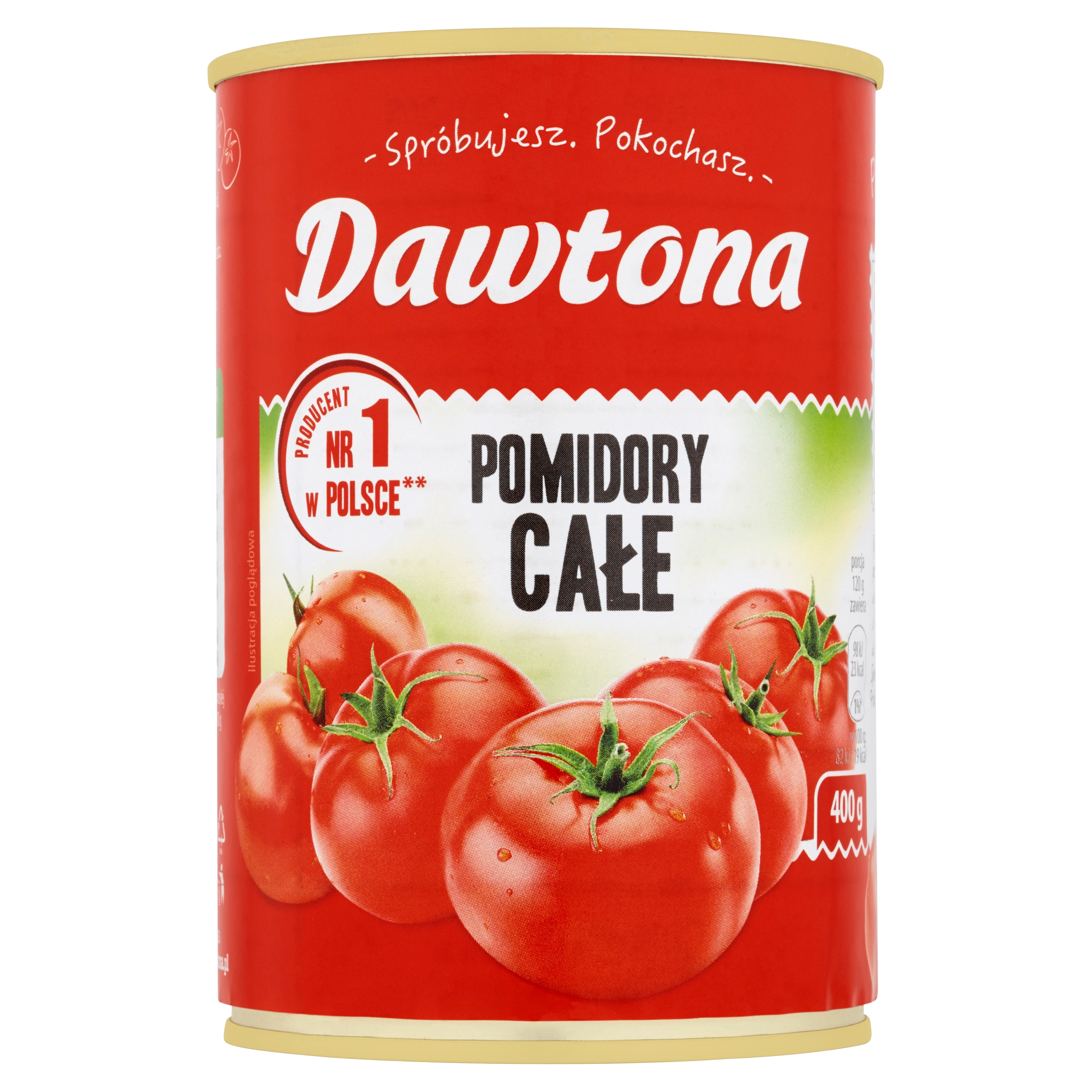 DAWTONA Pomidory całe w zalewie bez skórki 400 g