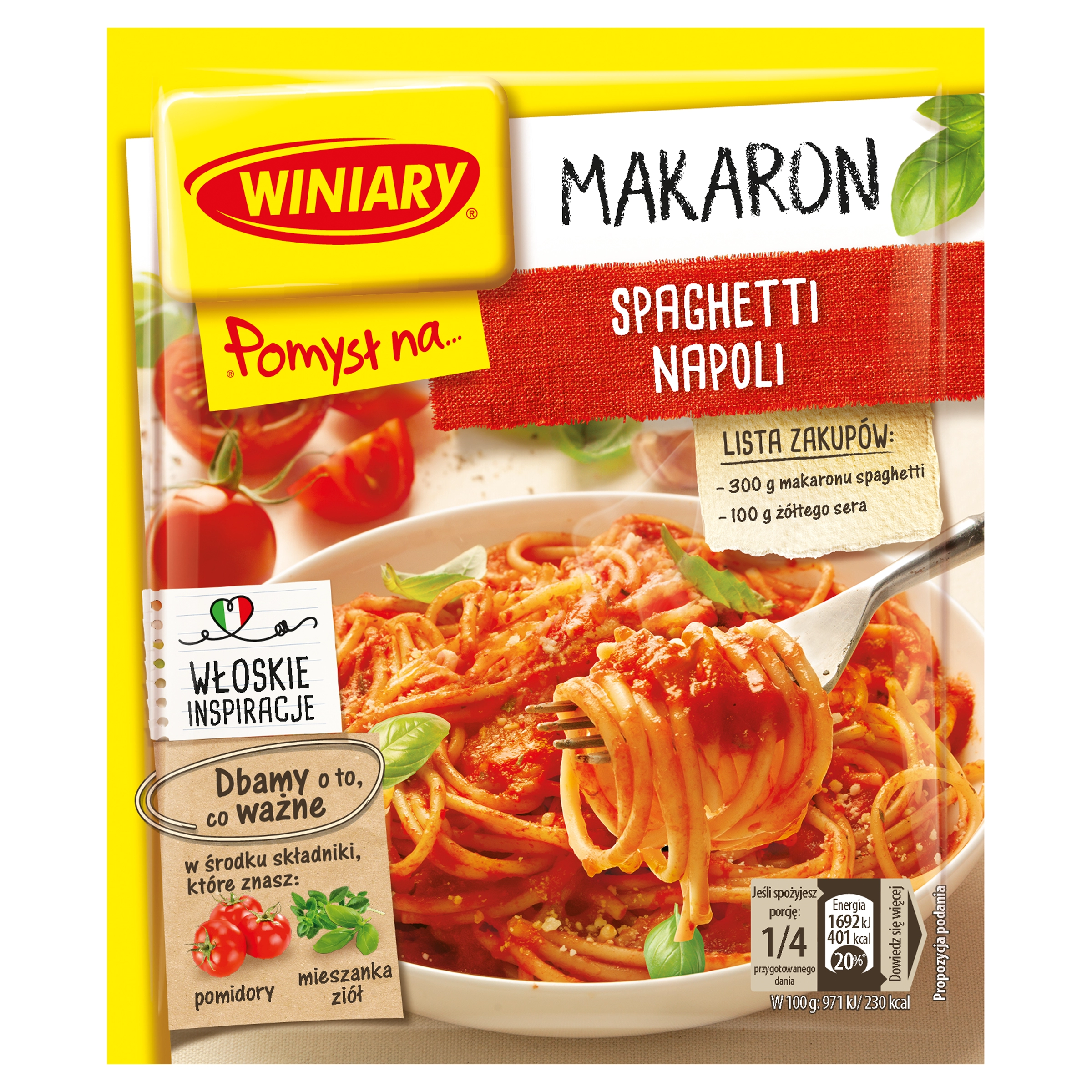 WINIARY POMYSŁ NA … Spaghetti Napoli 47 g