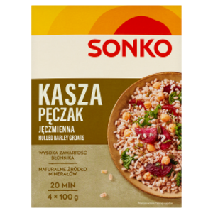 SONKO Kasza jęczmienna pęczak 4x100g 400 g