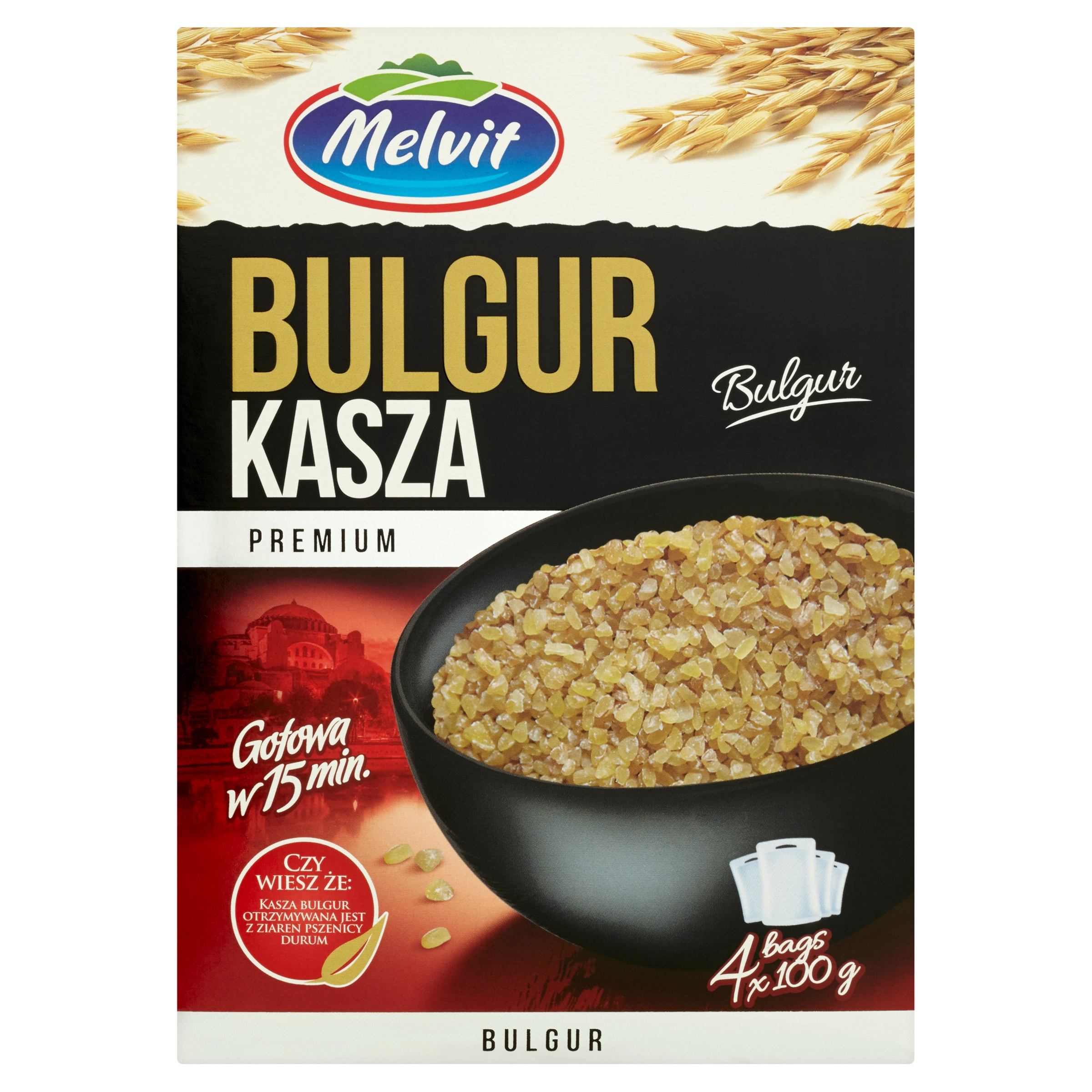 MELVIT Kasza bulgur 4x100g 400 g