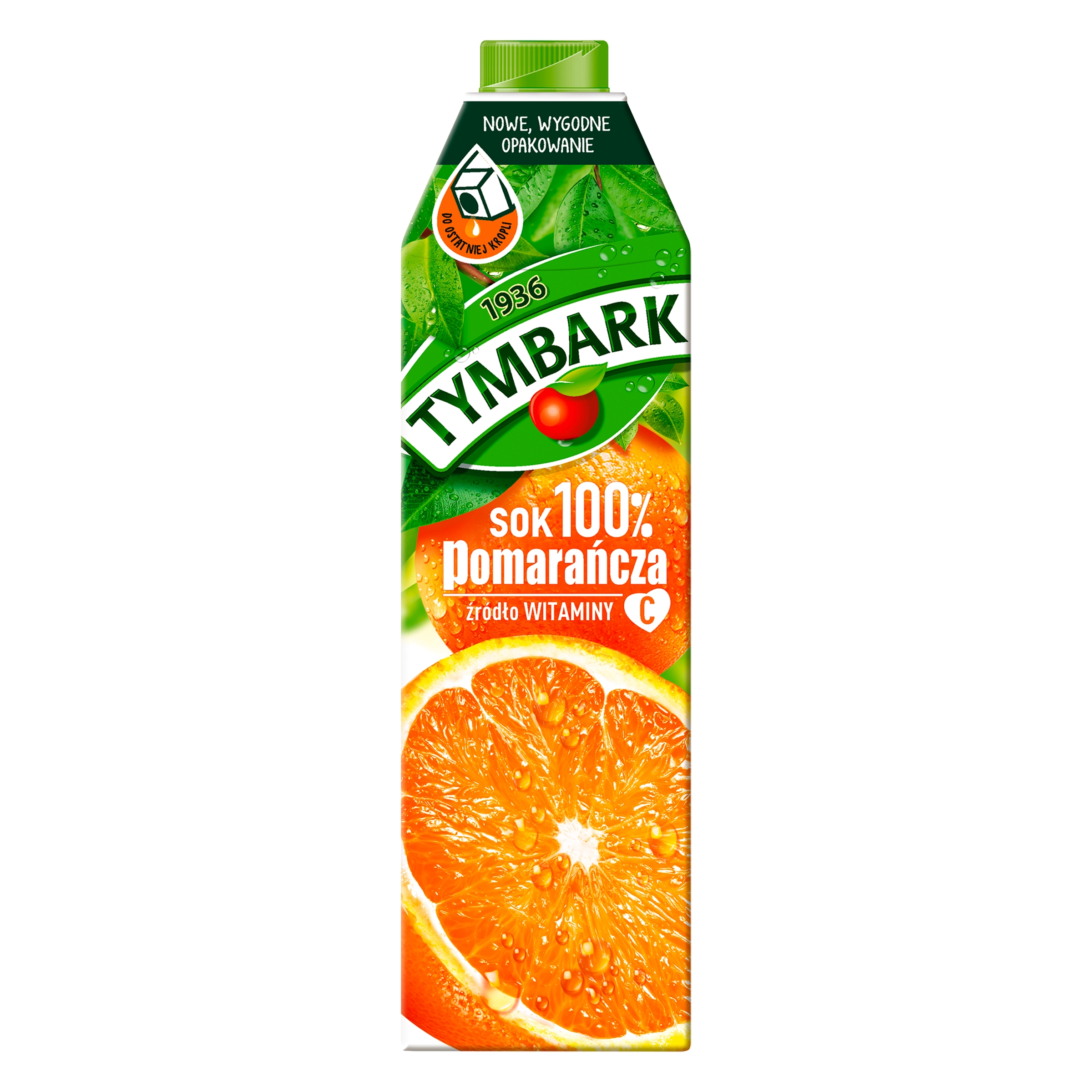 TYMBARK Sok 100% pomarańcza 1000 ml