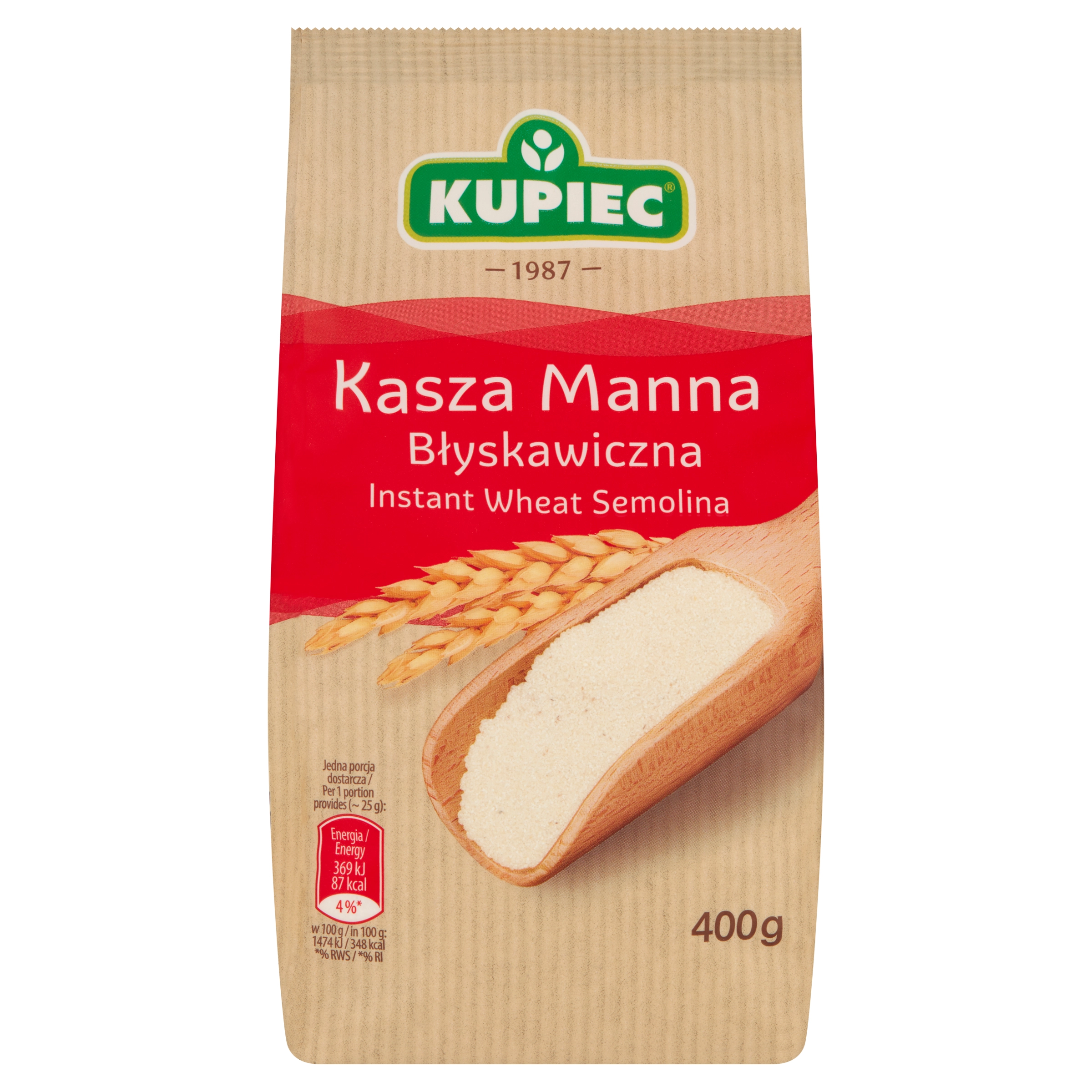 KUPIEC Kasza manna błyskawiczna 400 g