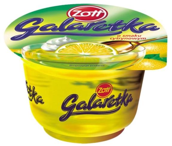 ZOTT Galaretka o smaku cytrynowym