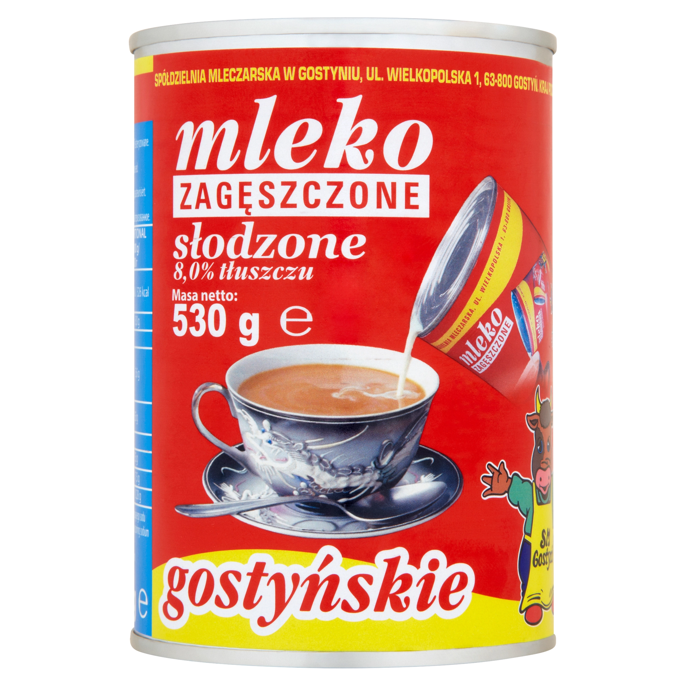 SM GOSTYŃ Mleko zagęszczone słodzone 530 g