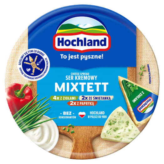 HOCHLAND Ser topiony Mixtett w trójkącikach180 g