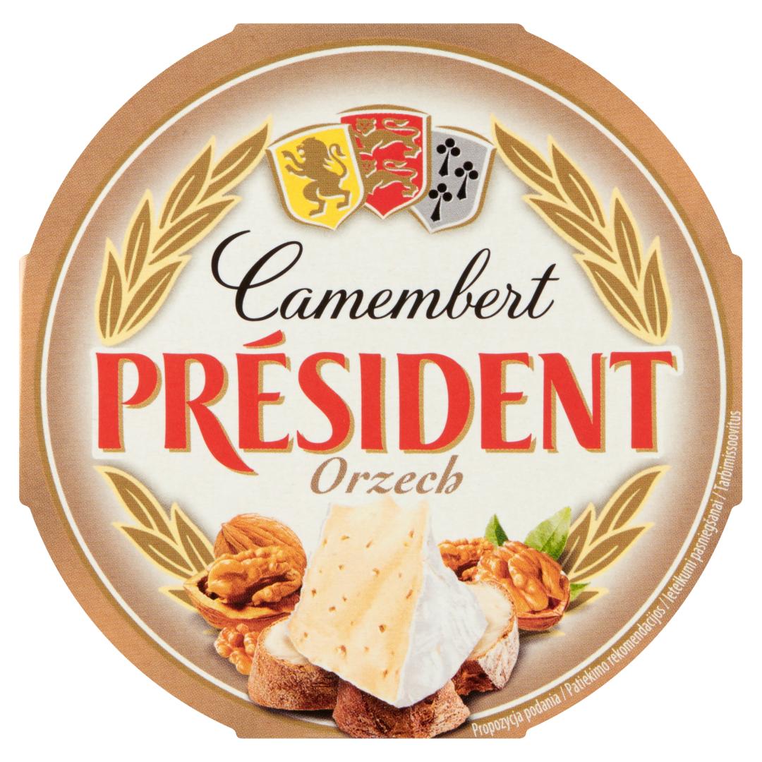PRESIDENT Ser Camembert Orzech 120 g