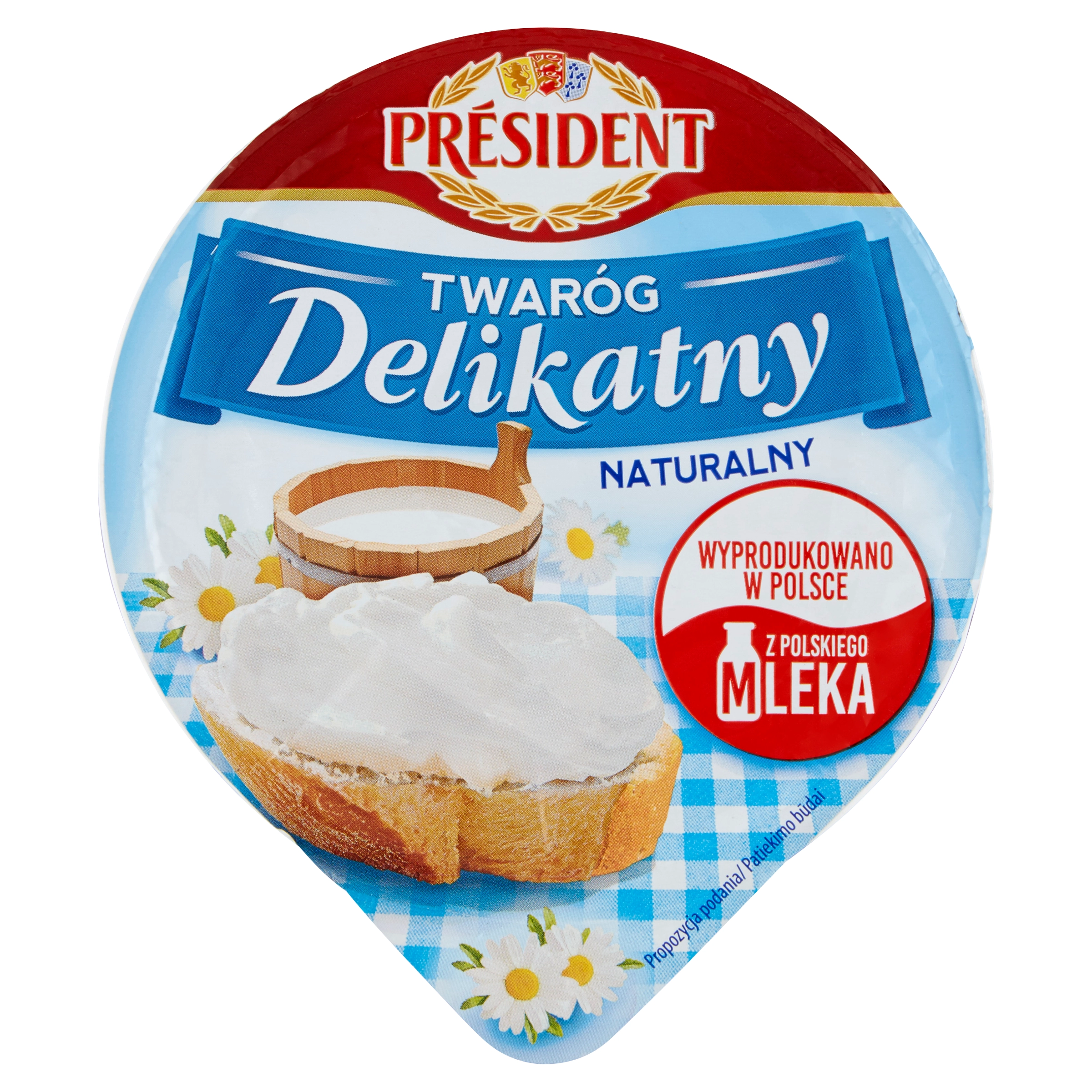 PRESIDENT Twaróg Delikatny naturalny 150 g