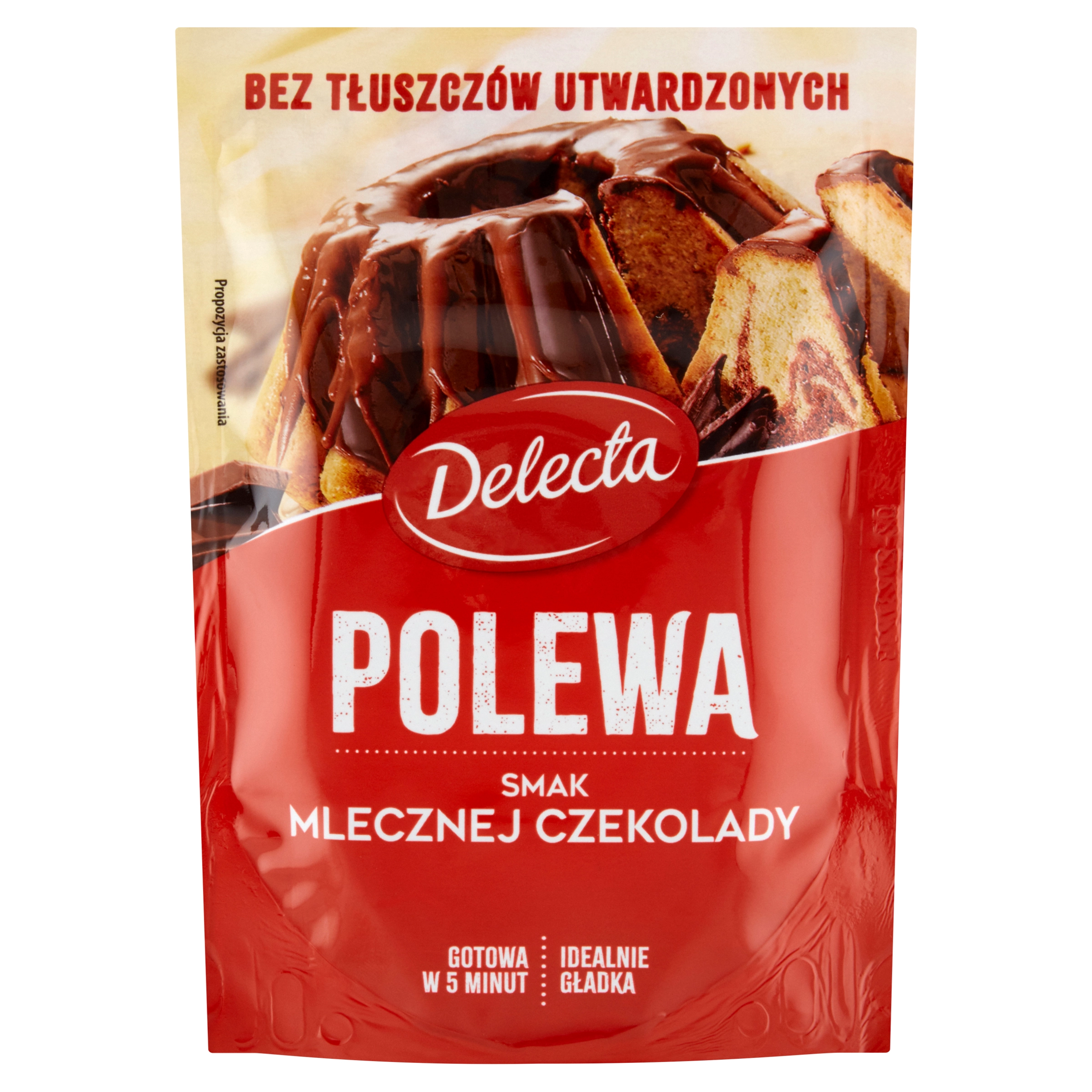 DELECTA Polewa o smaku mlecznej czekolady 100 g