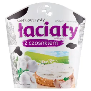 ŁACIATE Serek puszysty z czosnkiem 150 g