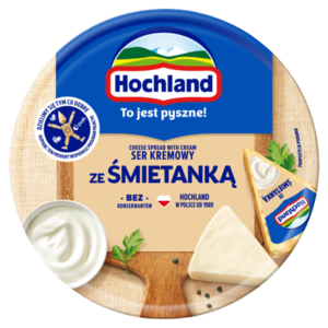 HOCHLAND Ser topiony śmietankowy w trójkącikach 180 g