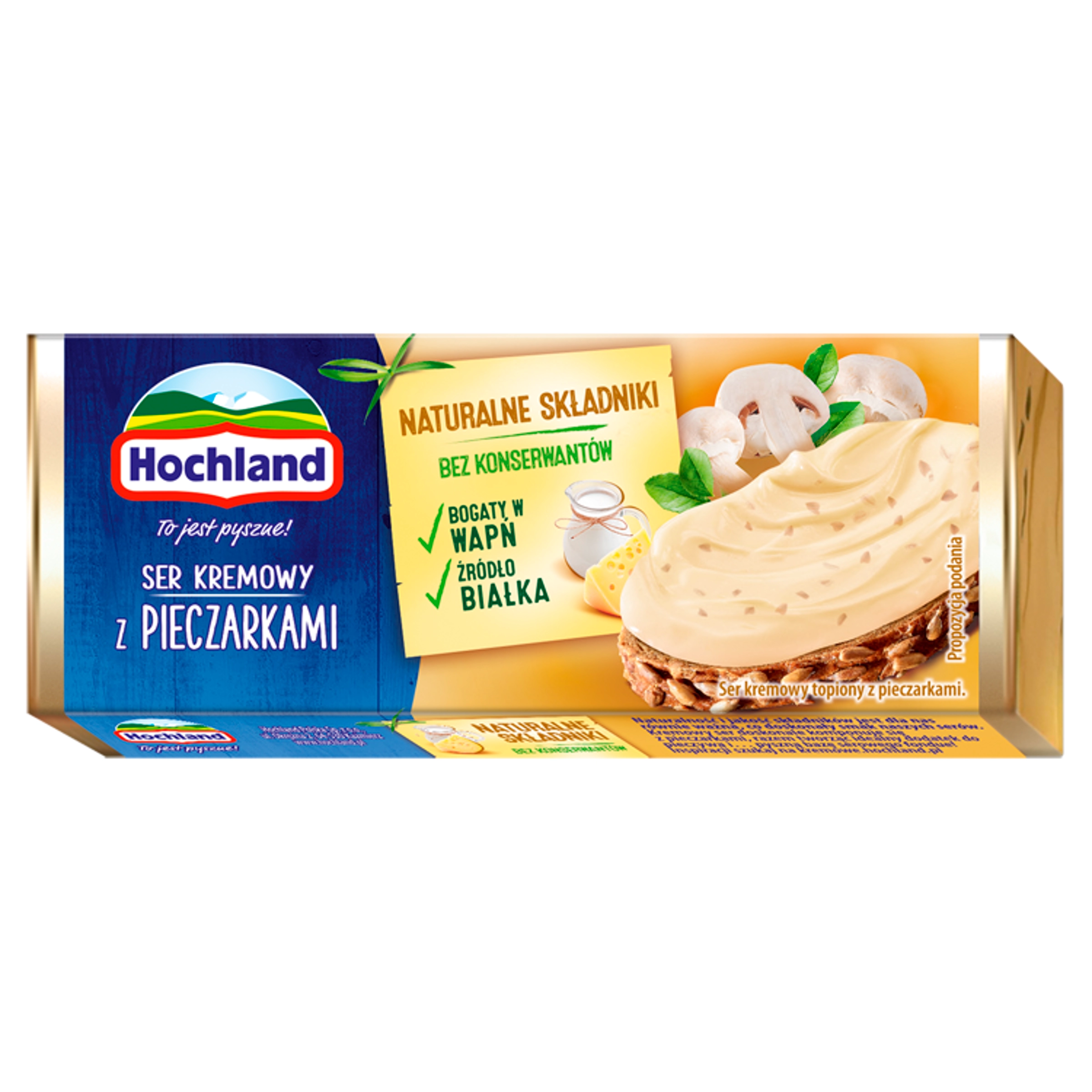 HOCHLAND Ser topiony z pieczarkami 90 g