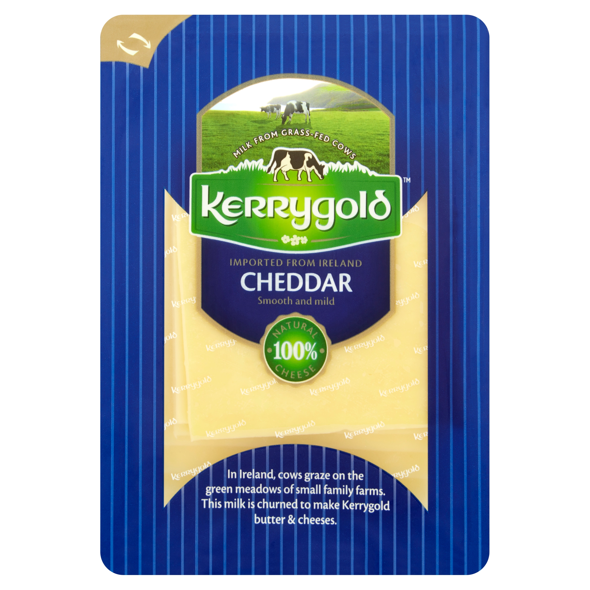 KERRYGOLD Ser Cheddar White w plastrach 150 g