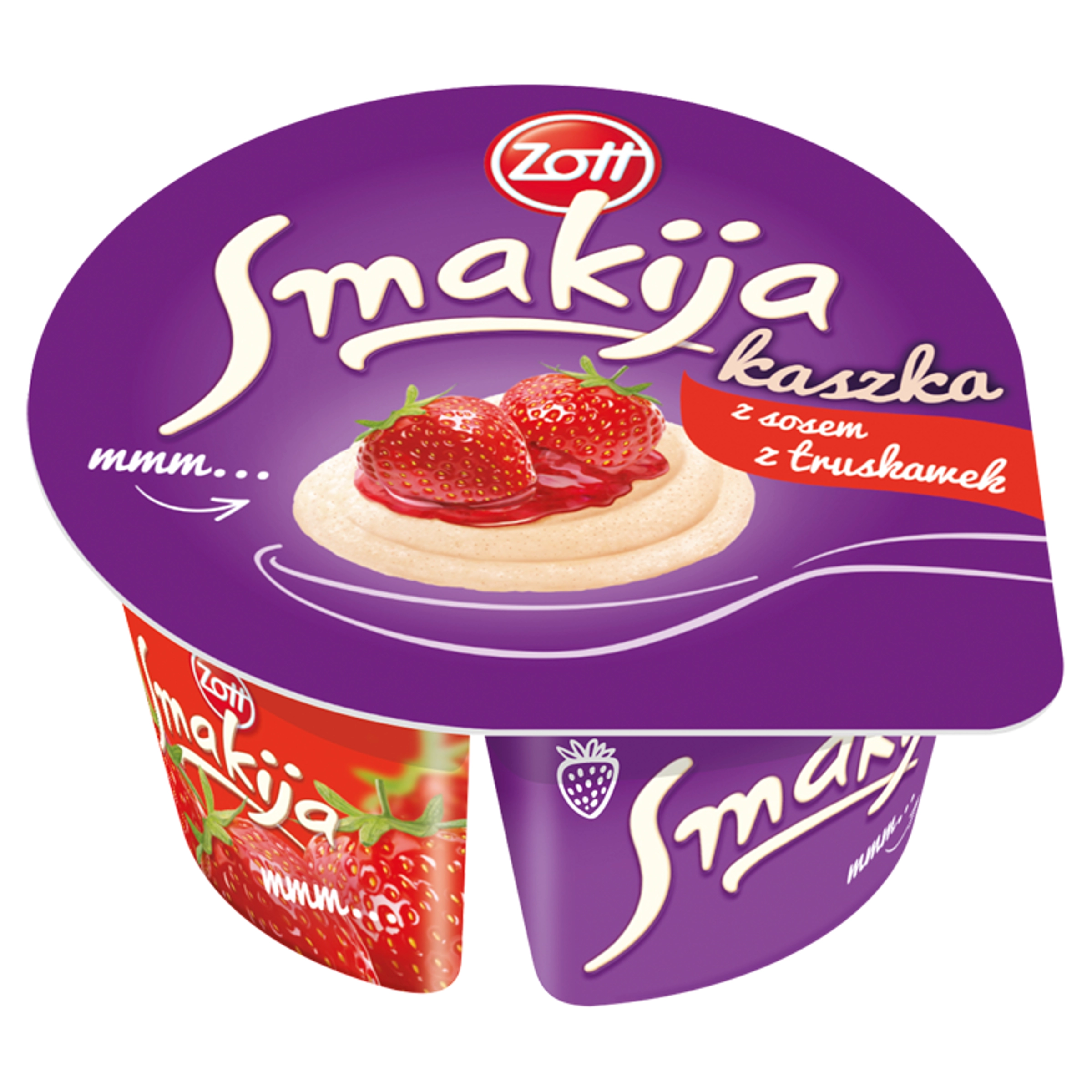 ZOTT SMAKIJA Kaszka manna z sosem z truskawek 130 g