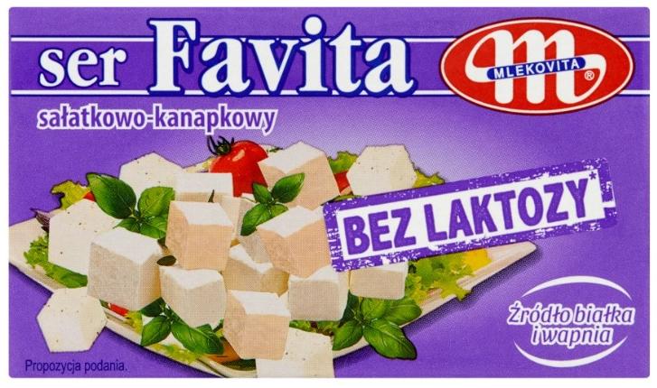 MLEKOVITA FAVITA Ser sałatkowo-kanapkowy bez laktozy 270 g