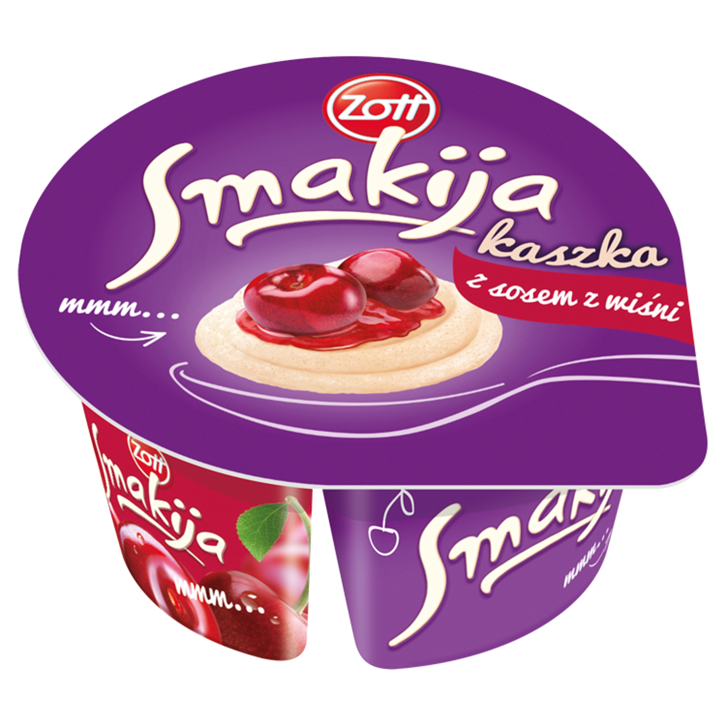 ZOTT SMAKIJA Kaszka manna z sosem z wiśni 130 g