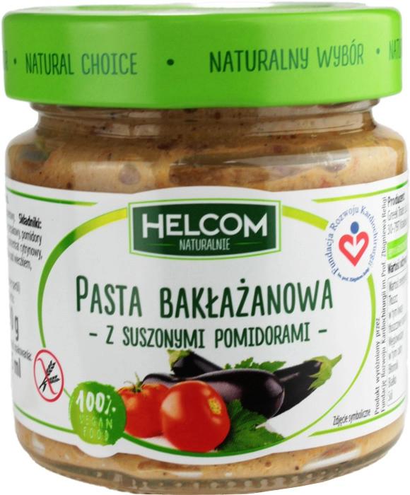 HELCOM Pasta bakłażanowa z suszonymi pomidorami VEGE 190 g