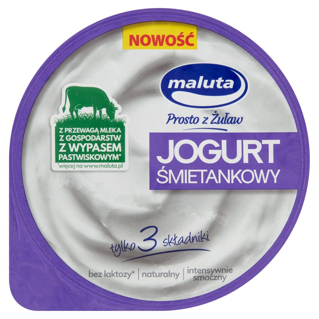 MALUTA Jogurt naturalny śmietankowy lekki bez laktozy