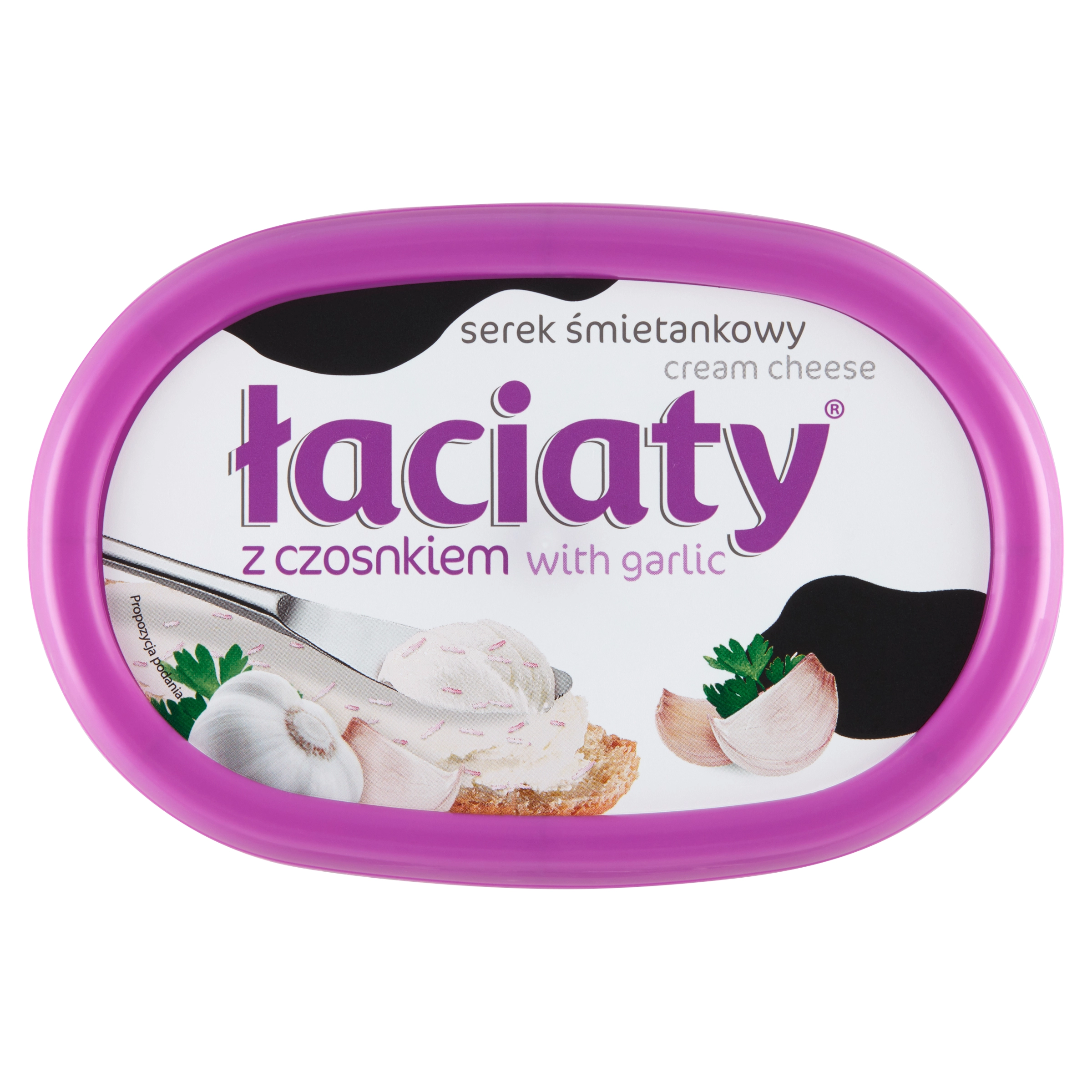 ŁACIATY Serek śmietankowy z czosnkiem 135 g