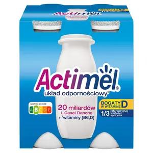 DANONE ACTIMEL Napój mleczny naturalny 4x100g 400 g