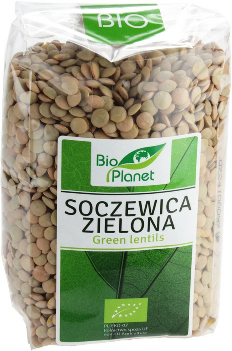 BIO PLANET Soczewica zielona BIO 400 g