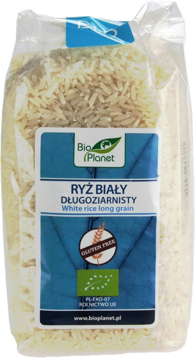 BIO PLANET Ryż biały długoziarnisty bezglutenowy BIO 500 g