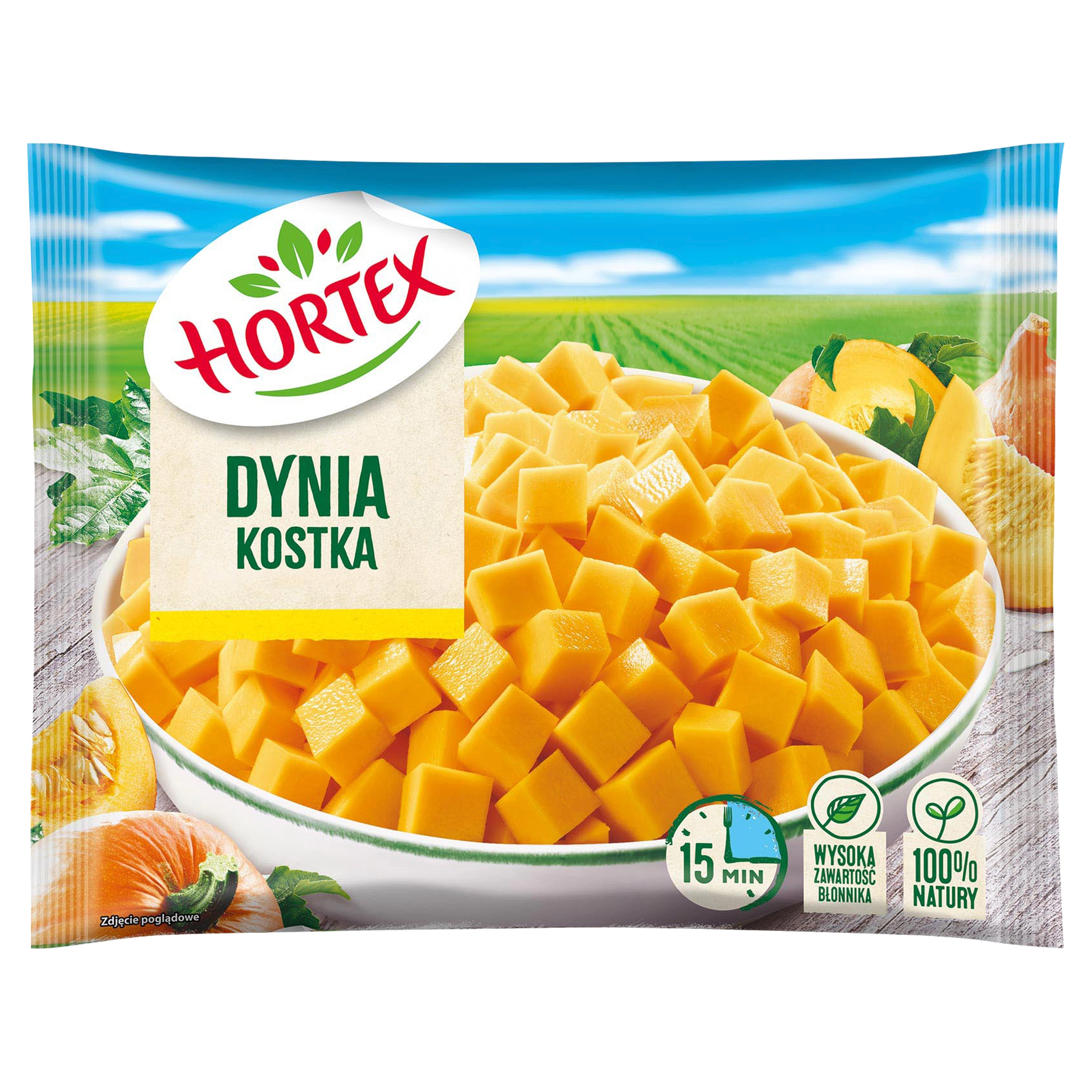 HORTEX Dynia kostka mrożona 450 g