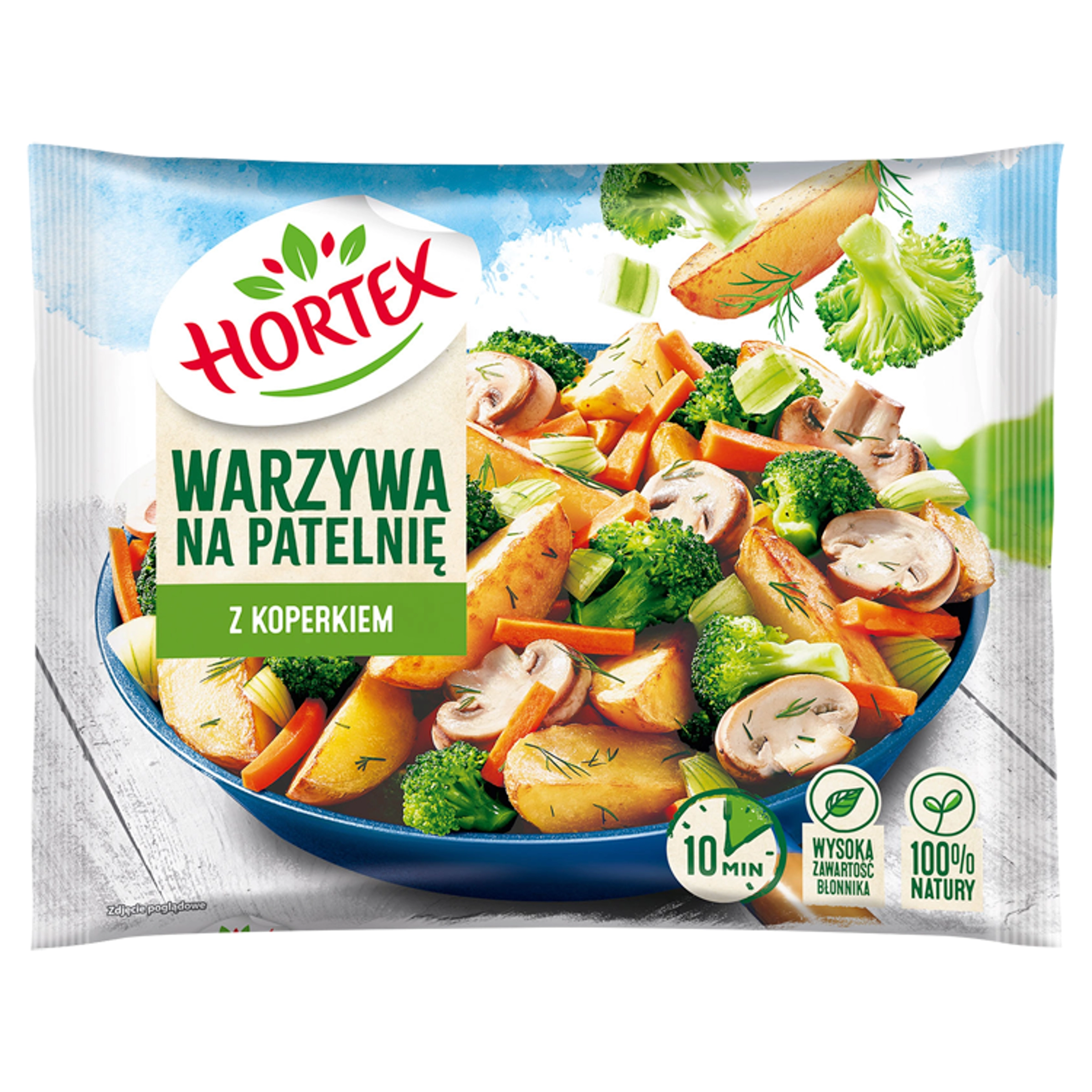 HORTEX Warzywa na patelnię z koperkiem mrożone 450 g