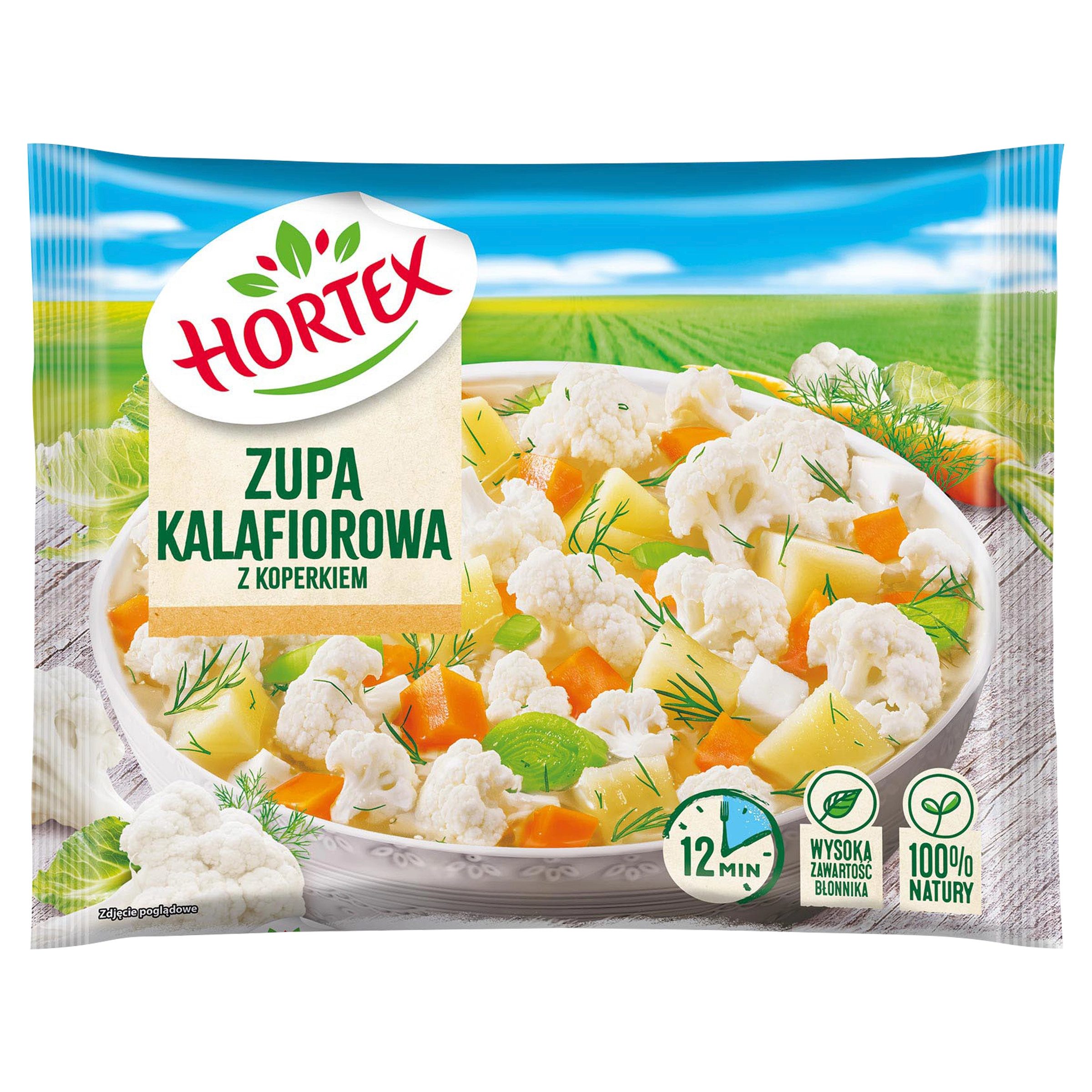 HORTEX Zupa kalafiorowa z koperkiem mrożona 450 g