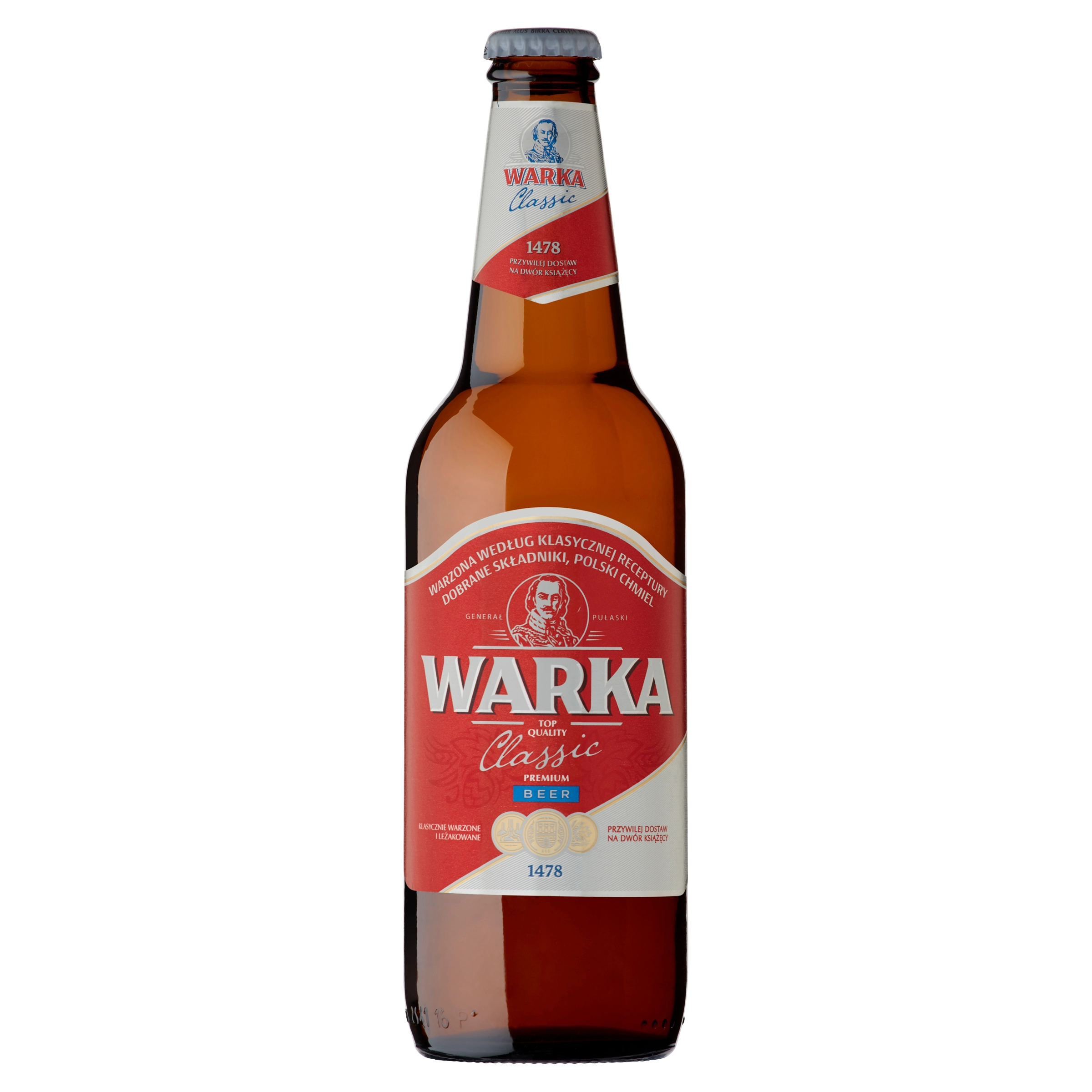 WARKA Piwo Classic Jasne Pełne butelka 500 ml