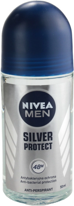 NIVEA MEN Antyperspirant w kulce Silver Protect 50 ml