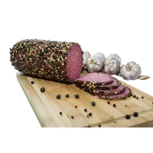 WIERZEJKI Salami z pieprzem kolorowym w plastrach 170 g