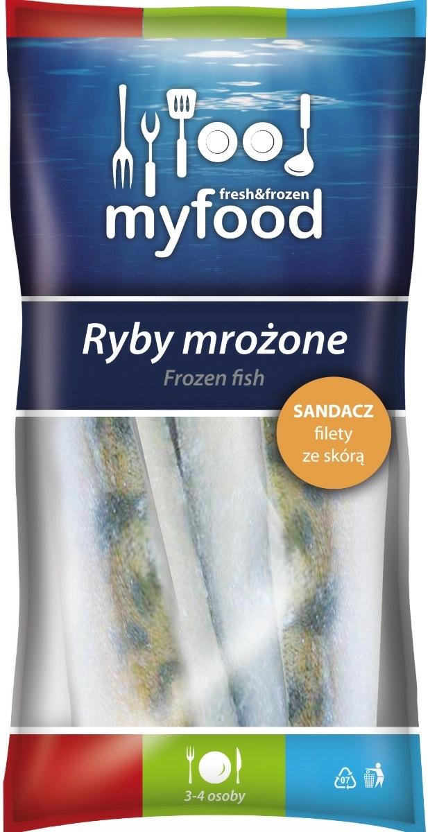 MYFOOD Sandacz filety ze skórą mrożone