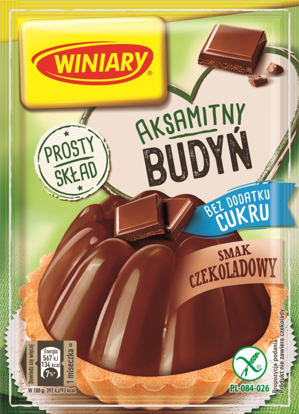 WINIARY Budyń czekoladowy bez cukru 38 g